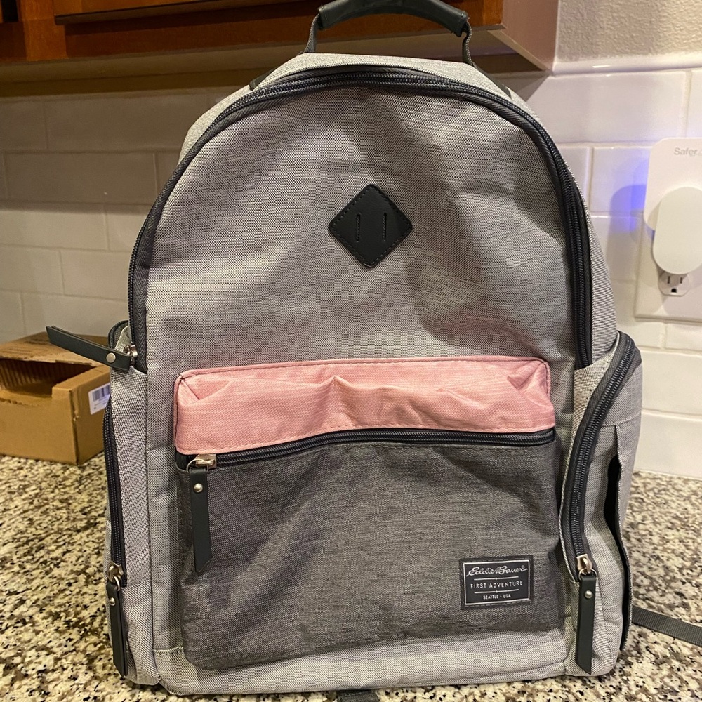 The Eddie Bauer Chinook Diaper Backpack & Changing Pad